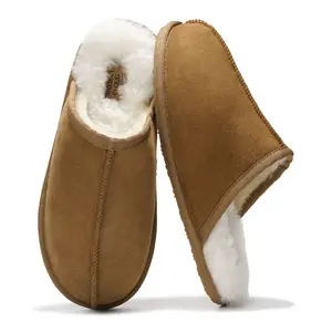 Project Cloud Men's | Genuine Sheepskin Upper House Slippers | Memory Foam | Lightweight | Non-Slip - Colin Project Cloud Men's | Genuine Sheepskin Upper House Slippers | Memory Foam | Lightweight | Non-Slip - Colin