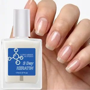 Lovcarrie 3-Day Keratin Treatment for Strong, Resilient Nails: Repairs weak, brittle nails; dries quickly and lasts; alcohol-free; no curing required; nail strengthening treatment Nail Care