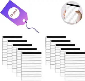 10 Pack Pocket Mini Notepads Refills,Memo Pad,3×5Inch Lined Writing Pads with 30 Sheets in Each Pad,Note Pads Refills,Inspiration Catcher(White-10Pack) JNOMOW