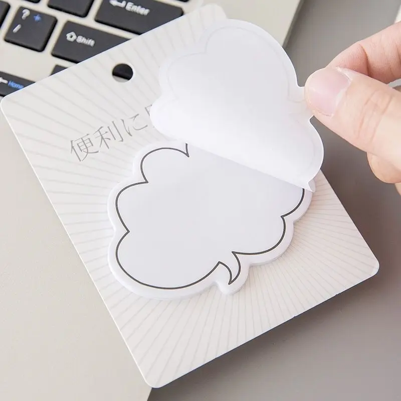 Creative Minimalist Japanese Dialogue Box Series Sticky Notes, Reusable Stickers for Fresh Messages, Hand Account Reminder Tool