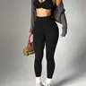 Women's Sports Bra Set + Long Pants, Adjustable Strap Front Chest Compression Waist Control, Ideal for Running Yoga Gym Essentials, Active Wear