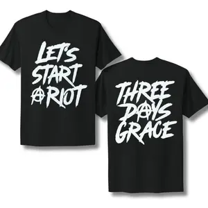 Three Days Grace 2026 Tour T-Shirt, Let’s Start a Riot Rock Band Tee, For women, for men, 100% Cotton
