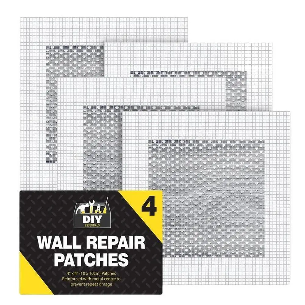 Yitap 4 Piece Wall Repair Patch Kit, Durable Self-Adhesive Fixing Strips for Cracks & Holes, Easy DIY Home Maintenance Solution, Strong Adhesive, Strong Adhesion