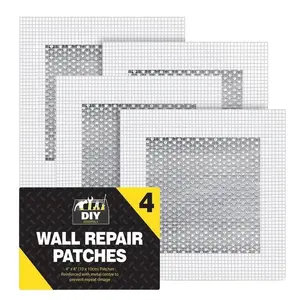 Yitap 4 Piece Wall Repair Patch Kit, Durable Self-Adhesive Fixing Strips for Cracks & Holes, Easy DIY Home Maintenance Solution, Strong Adhesive