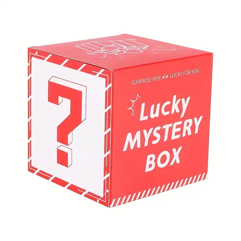 Mystery Gift Box Packaging Empty Box, and Options, Ideal for Small Gifts and Prizes, Creative Gift Wrapping Solution