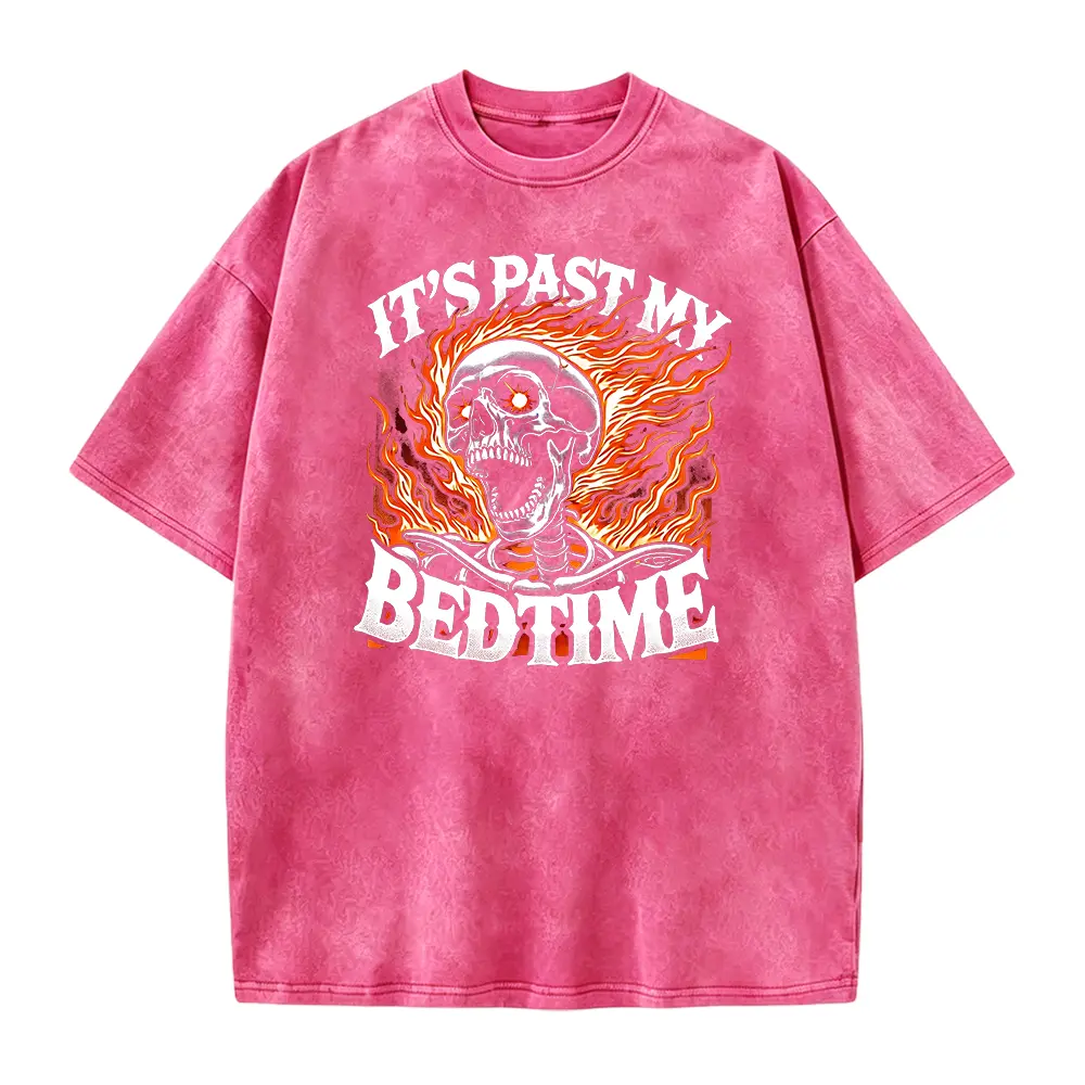 It's Past My Bedtime Funny Skeleton Meme Flames Ironic Tired T-Shirt, Meme, offensive shirts, Embarrassing, Ironic, Stupid