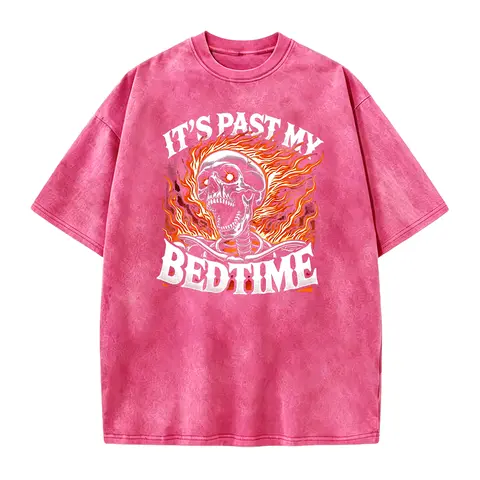 It's Past My Bedtime Funny Skeleton Meme Flames Ironic Tired T-Shirt, Meme, offensive shirts, Embarrassing, Ironic, Stupid