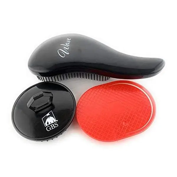 G.B.S Wave Detangling 3-in-1 Hair Brush Set