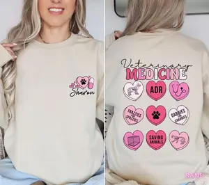 Custom Veterinary Valentine Shirt, Vet Tech Shirt, Vet Valentines Day Gift, Vet Assistant, Veterinary Medicine, Veterinarian PRIV5