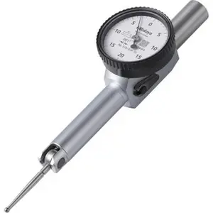 Mitutoyo 0 to 0.04", 0.001000" Graduation, Horizontal Dial Test Indicator 0-20-0, 33mm White Dial, 0.001000" Accuracy 513-518-10E