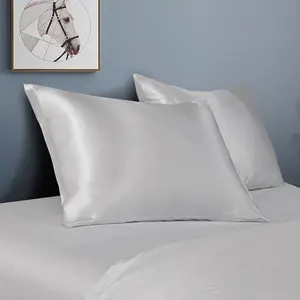 Bedsum Silky Satin Pillowcases for Hair and Skin,  2 Piece Ultra Soft and Cooling Pillow Cases