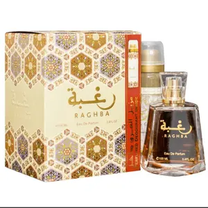 Lattafa Perfumes | Raghba for Women - 3.4 OZ (100ml) Vanilla - Sweet - Powdery - Oud - Amber Fragrance Arabian Aroma