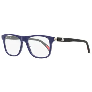 Moncler Rectangular Eyeglasses ML5161 090 Blue/Black 54mm