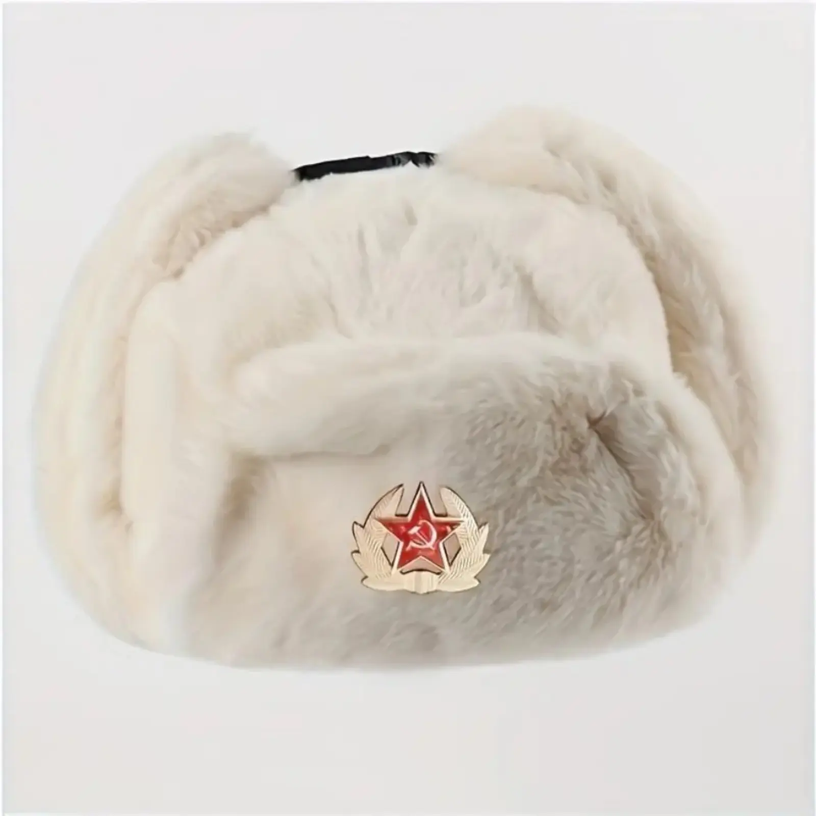 Female Cotton Cap, Russian Ushanka Style Winter Hat with Ear Flaps, Warm & Breathable for Cold Weather Outdoor Sports