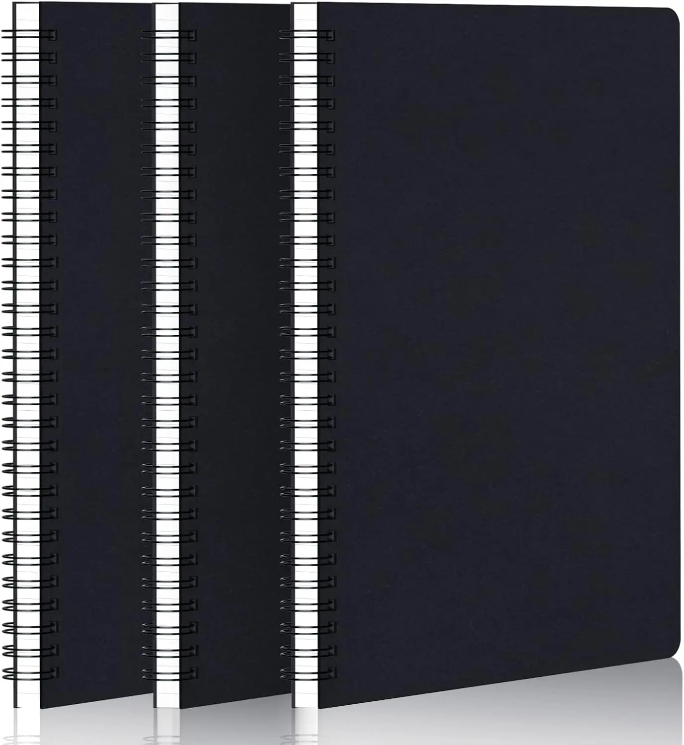 Graph Paper Spiral Notebook, B5 3Pack 7.3"x10.2" 120 Pages Hardcover Paper Notebook Journals, Wirebound Journal Sketch Notebook for Math and Science Students Engineering Artist Drawing