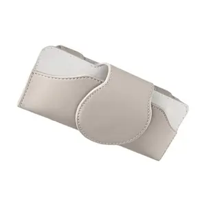 PU Leather Car Glasses Case Anti-Scratch Eyeglass Case Car Sunglasses Holder Wear-Resistant Stable Sun Visor Storage Box
