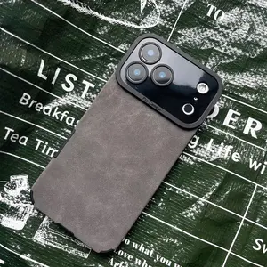 Premium Leather Texture Case Compatible with iPhone X/XS 11 12 13 14 15 16 17 Pro/Pro Max/Air/Plus, All-Round Coverage Precision Lens Cutout Soft Rubber Bumper Shockproof Anti-Drop Phone Cover