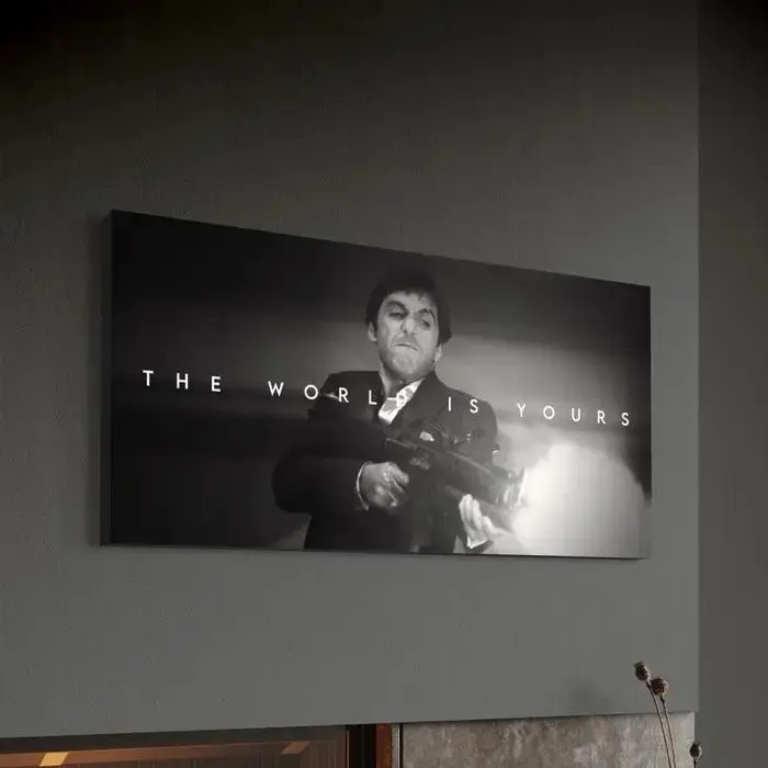 The World Is Yours - Tony Montana - Scarface| Poster Wall Art | Motivation