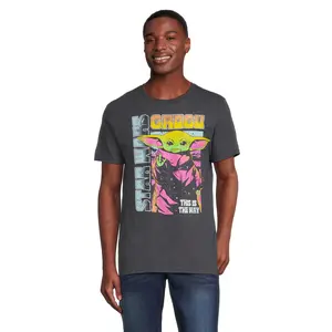 Star Wars The Mandalorian T-Shirt Men's Grogu This Is The Way Short Sleeve Graphic Tee