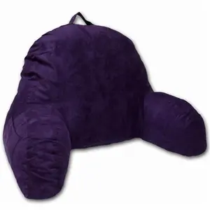 Microsuede Bedrest Pillow - Purple - Bed Rest Reading Pillow