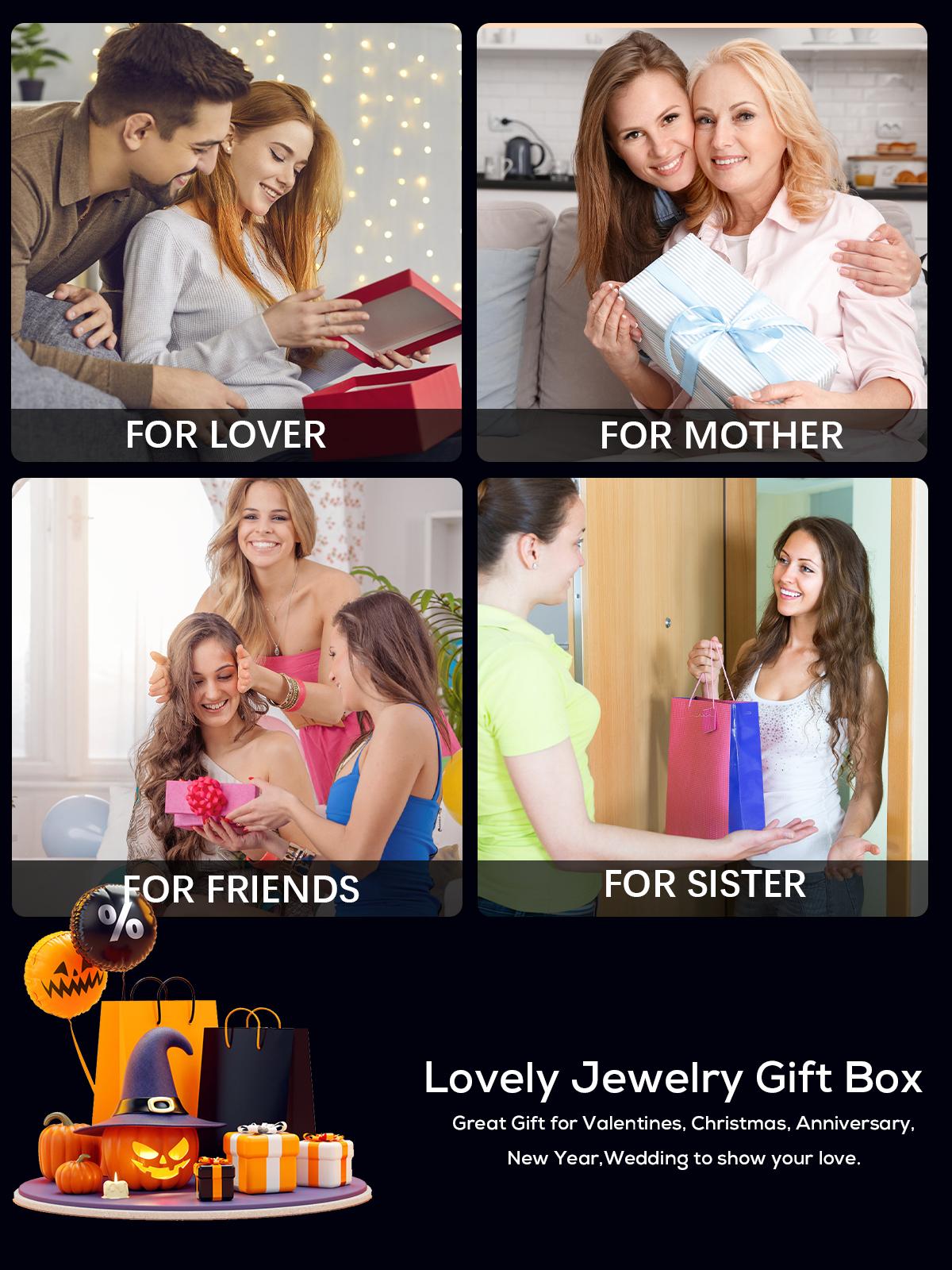 Halloween Ghost Jewelry Set Beaded BOO Pumpkin DIY Pendant Necklace Drop Earrings Gothic Lace Vampire Pendant Chain For Costume Party 16in+2in Extension