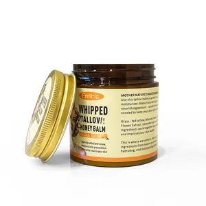 EMLTRIC Whipped Beef Tallow & Honey Balm Moisturizer for Skin Face Lips Body Solid Nature's Moisturizer with Vitamins E  - Lavende/ Citrus/Unscented