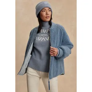 Serina Reversible Quilt Jacket- Coronet Blue/ Ashley Blue