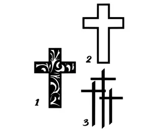 Cross Decal Stickers Jesus for Cars Trucks - 3 Unique Designs for Vehicle Personalization