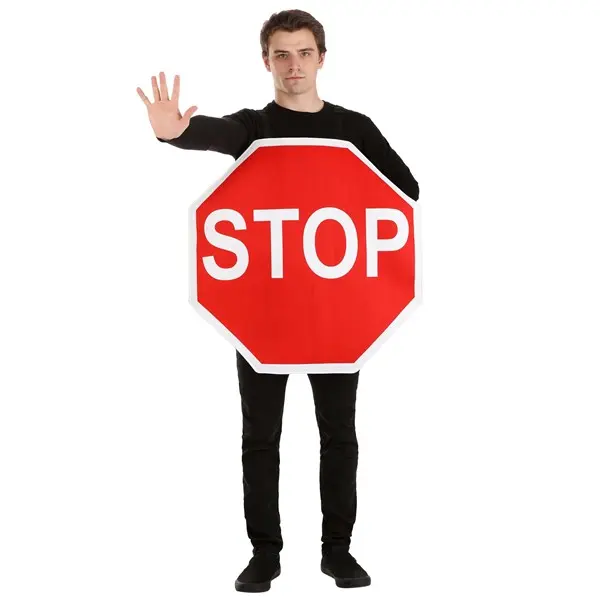 Adult Stop Sign Costume