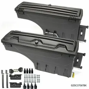 2Pcs Lockable Truck Bed Storage Box Toolbox LH & RH Fit For 02-18 Dodge Ram 1500 2500 3500 Improved Version