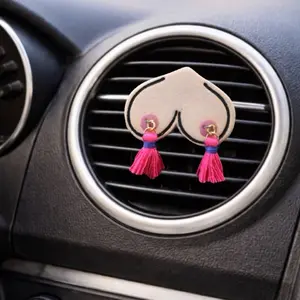 Bewbie Tassel Charm | clay car diffuser | Magnet or clip | Dark or Light | fragrance oil sold seperatly