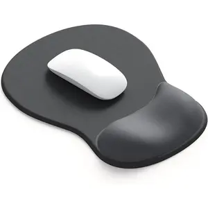Ergonomic Gel Wrist Rest Mouse Pad - Non-Slip Pain Relief Wrist Support for Office Gaming Home, Comfortable Desk Mat for Laptop & PC