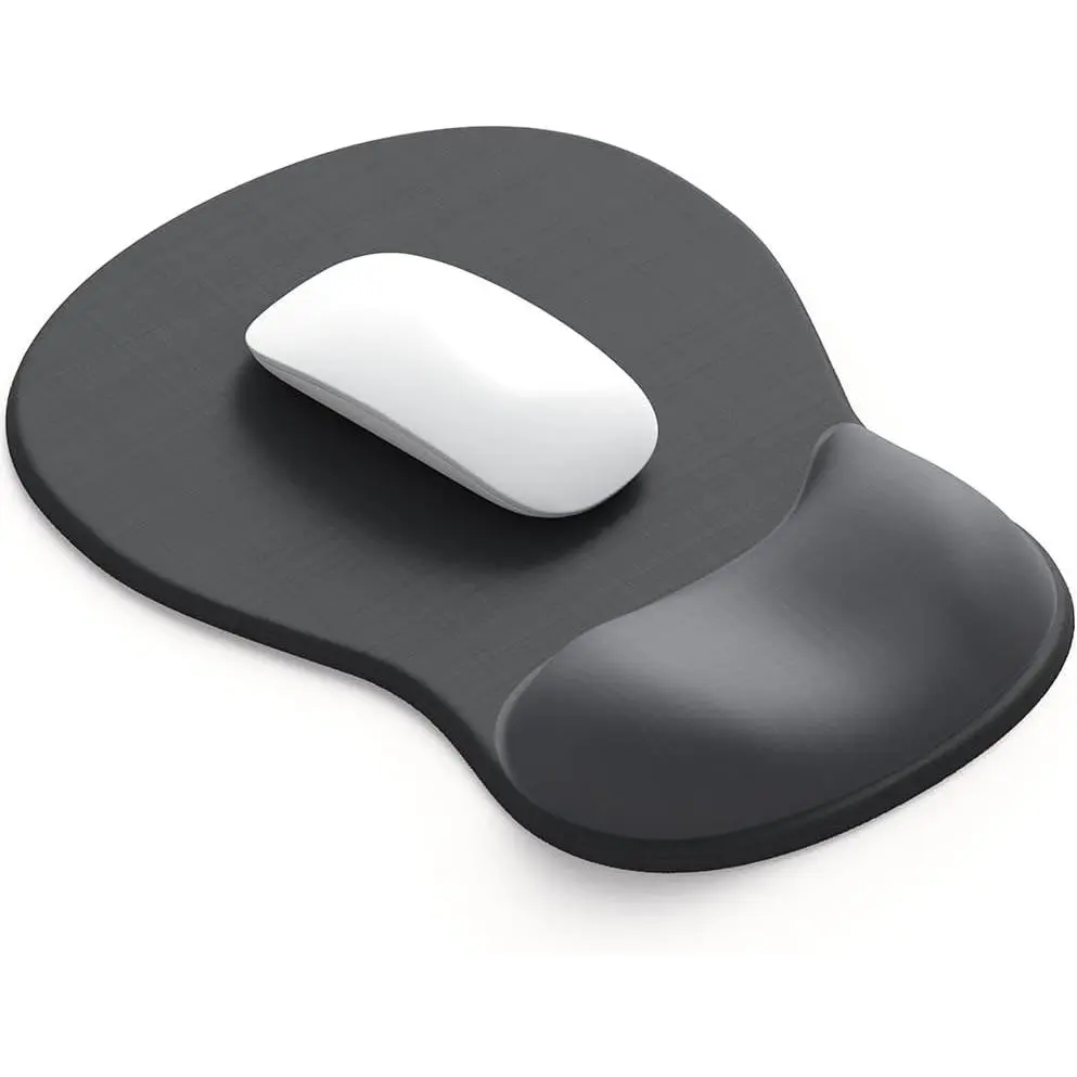 Ergonomic Gel Wrist Rest Mouse Pad - Non-Slip Pain Relief Wrist Support for Office Gaming Home, Comfortable Desk Mat for Laptop & PC