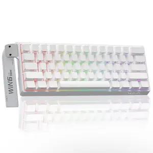 AULA WIN60 HE 60% Wired Magnetic Keyboard with 8000Hz Polling Rate, Hall Effect Switches, RGB Hotswap, 16.8 Million Colors, 0.3ms Latency for Esports Gaming