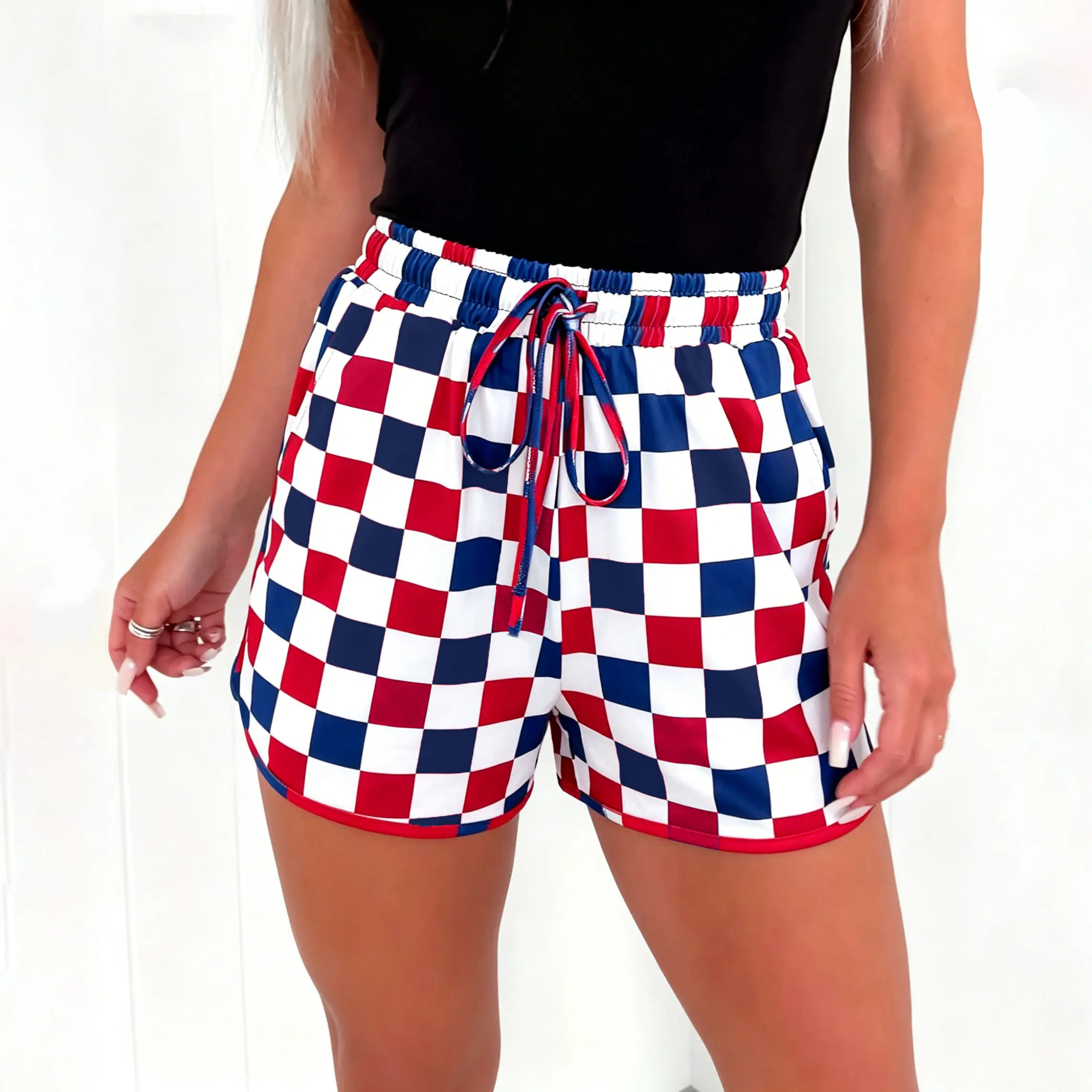 Red and Navy Blue