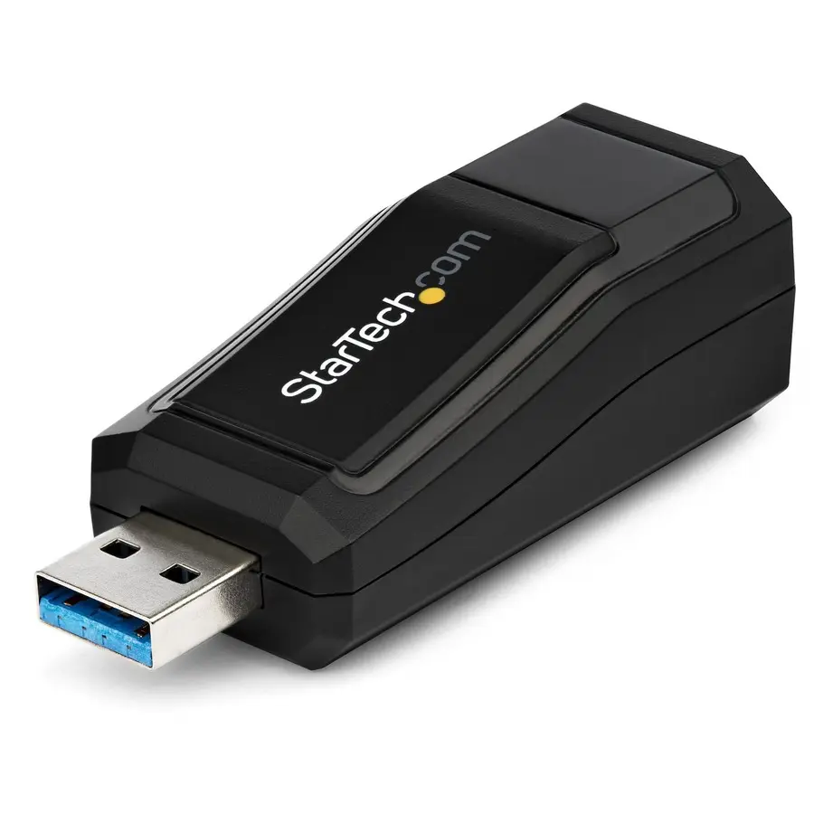 StarTech USB 3.0 to Gigabit Ethernet NIC Network Adapter - 10/100/1000 Mbps Gigabit Speed, Compatible with USB 3.0 Ports, Compact Form, Plastic Body