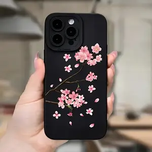 Sakura pattern phone case, suitable for iPhone 17Air/17/17 Pro Max/13/14/15/16/12/11 Pro Max and other series of mobile phones, is the ideal birthday gift for parents, significant others or anyone.