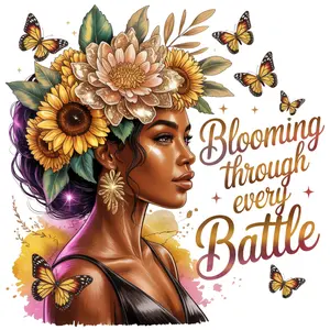 Blooming Through Every Battle - UV-DTF