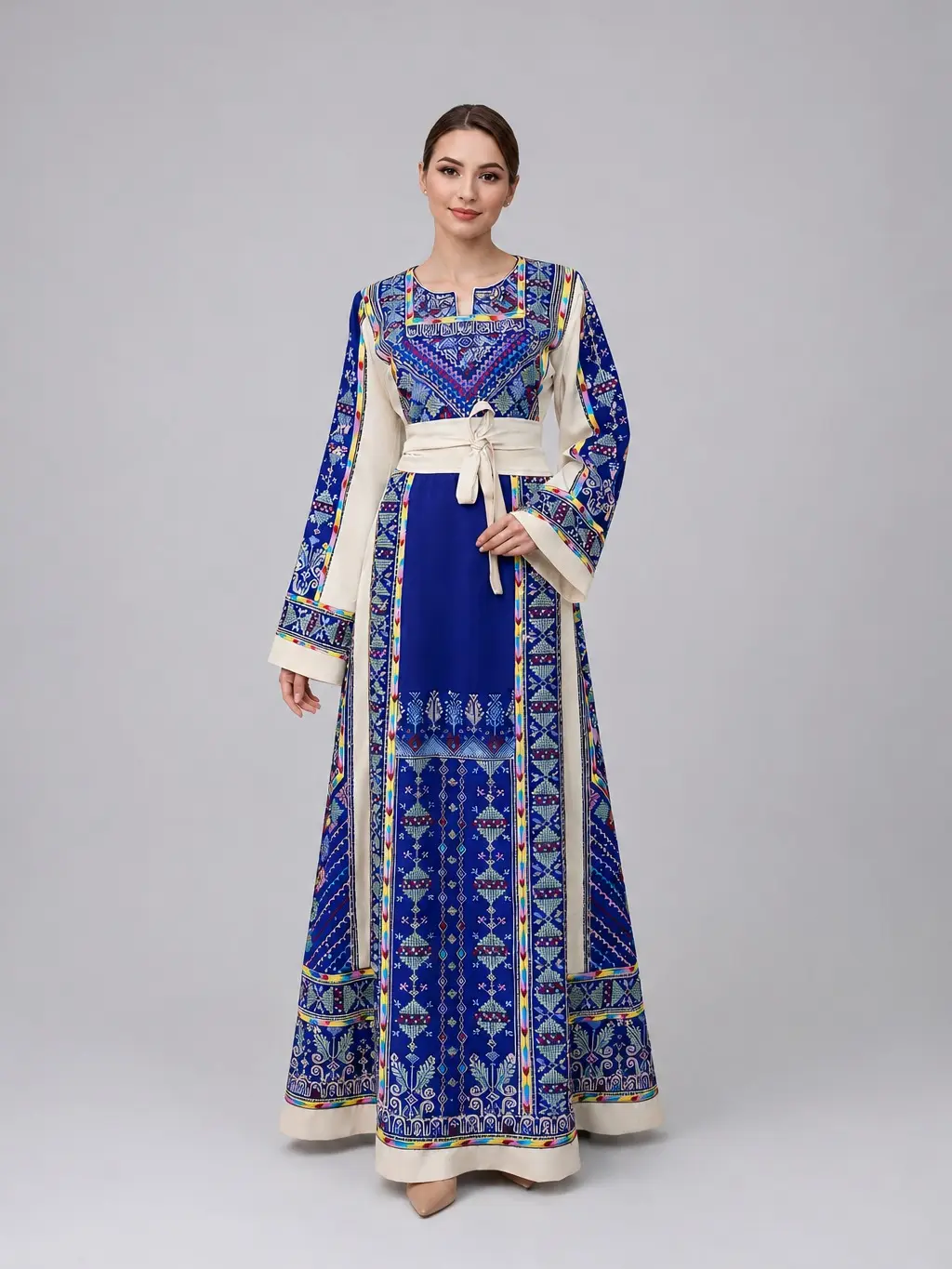 Women's Islamic Elegant Embroidered Thobe with Satin Belt - Floral Embellished Abaya Set, Arab Style Dresses for Formal & Semi Formal Dresses Occasions - TikTok Shop Women's Islamic Elegant Embroidered Thobe with Satin Belt - Floral Embellished Abaya Set, Arab Style Dresses for Formal & Semi Formal Dresses Occasions - TikTok Shop