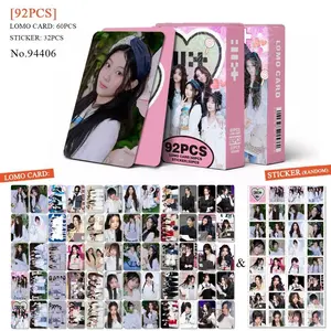 92PCS New KPOP Korean Wave Music Group ILLI TNOT CUTE ANYMORE Fan Collection Stickers Avatar Photo Cards LOMO Cards Toy Gifts