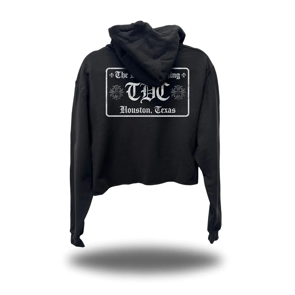 CROSS PATCH CROP HOODIE