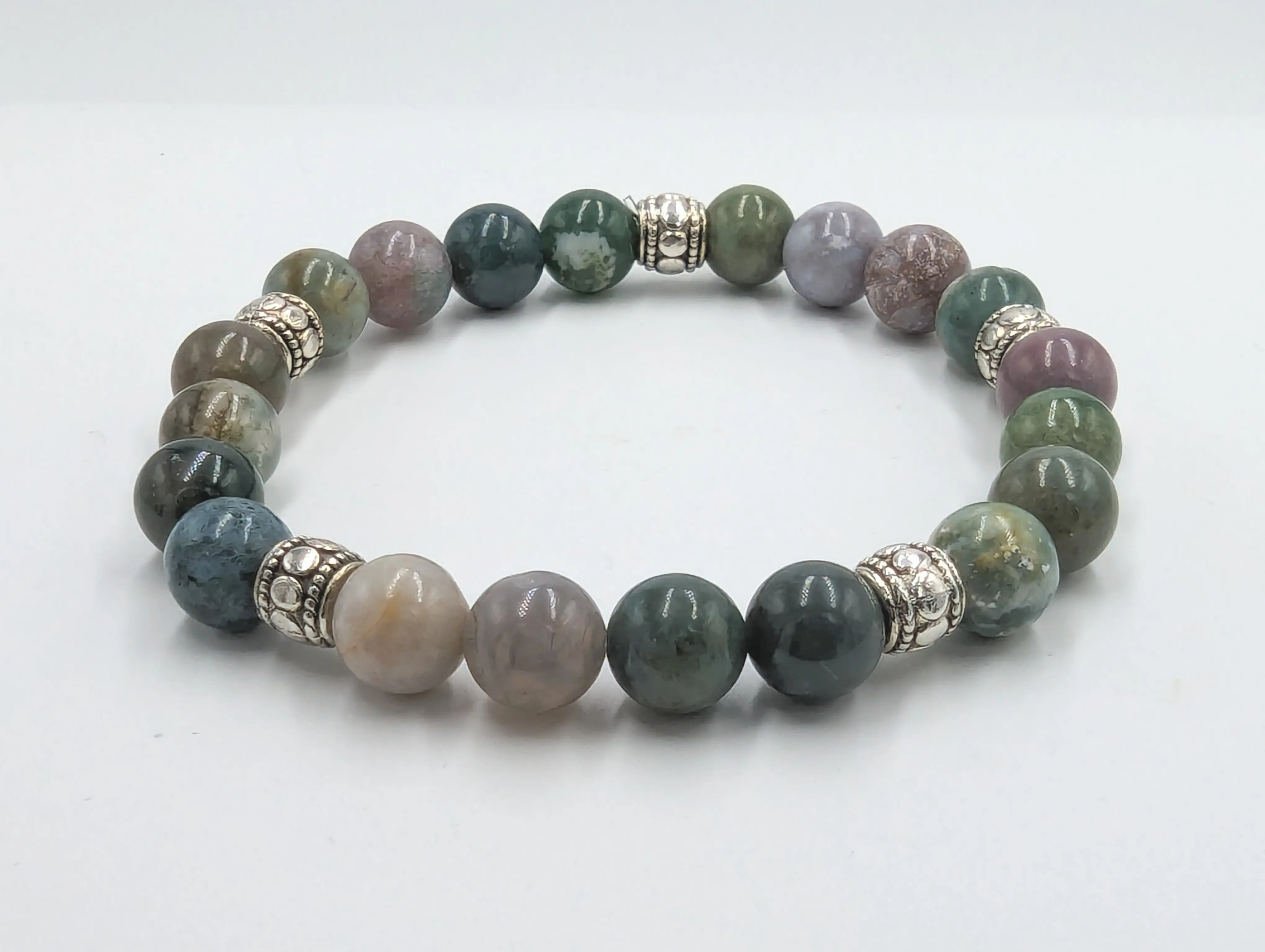 Indian Agate Stretch Bracelet