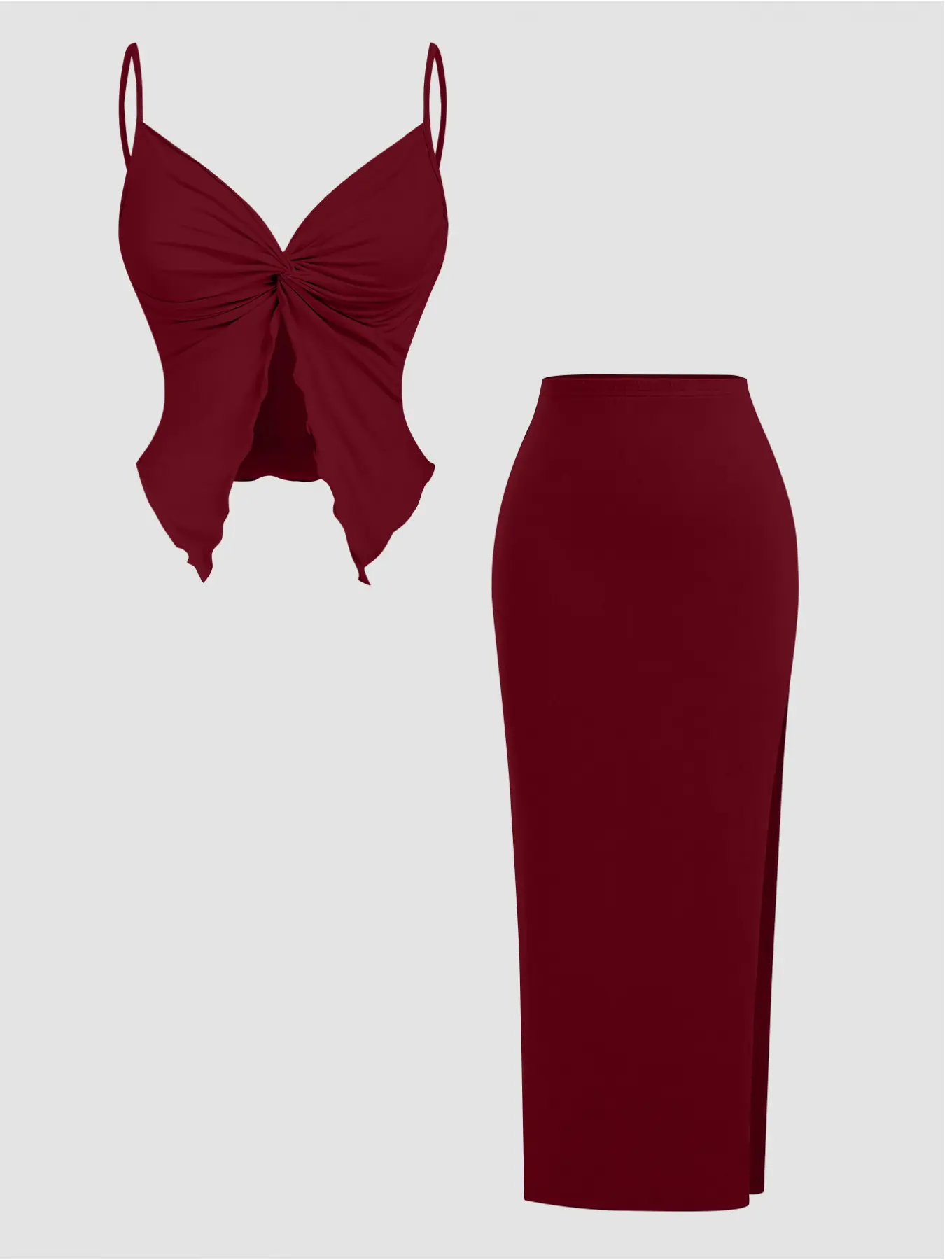 European and American hot sexy Summer butterfly shape adjustable suspender with women's Knit skirt suit Clothes