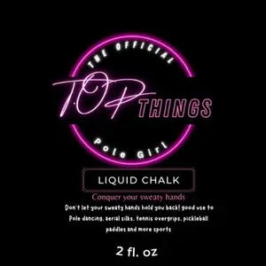 T.O.P Pole Grip Solution – Transparent, Non Sticky, Anti-Slip Solution for Pole Dancing, Tennis, Golf and all Sports - Repels Sweat & Moisture from Hands