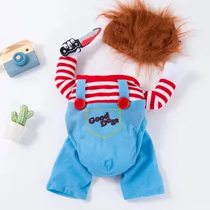Chucky Costume for Dogs - Halloween Party Costume for Small Dogs and Cats