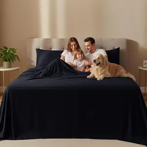 Utopia Bedding Soft Microfiber Sheet Set for All-Size Beds Includes Fitted Flat 2 Pillowcases All-Around Elastic Fit Ultra Soft Cozy Easy Care