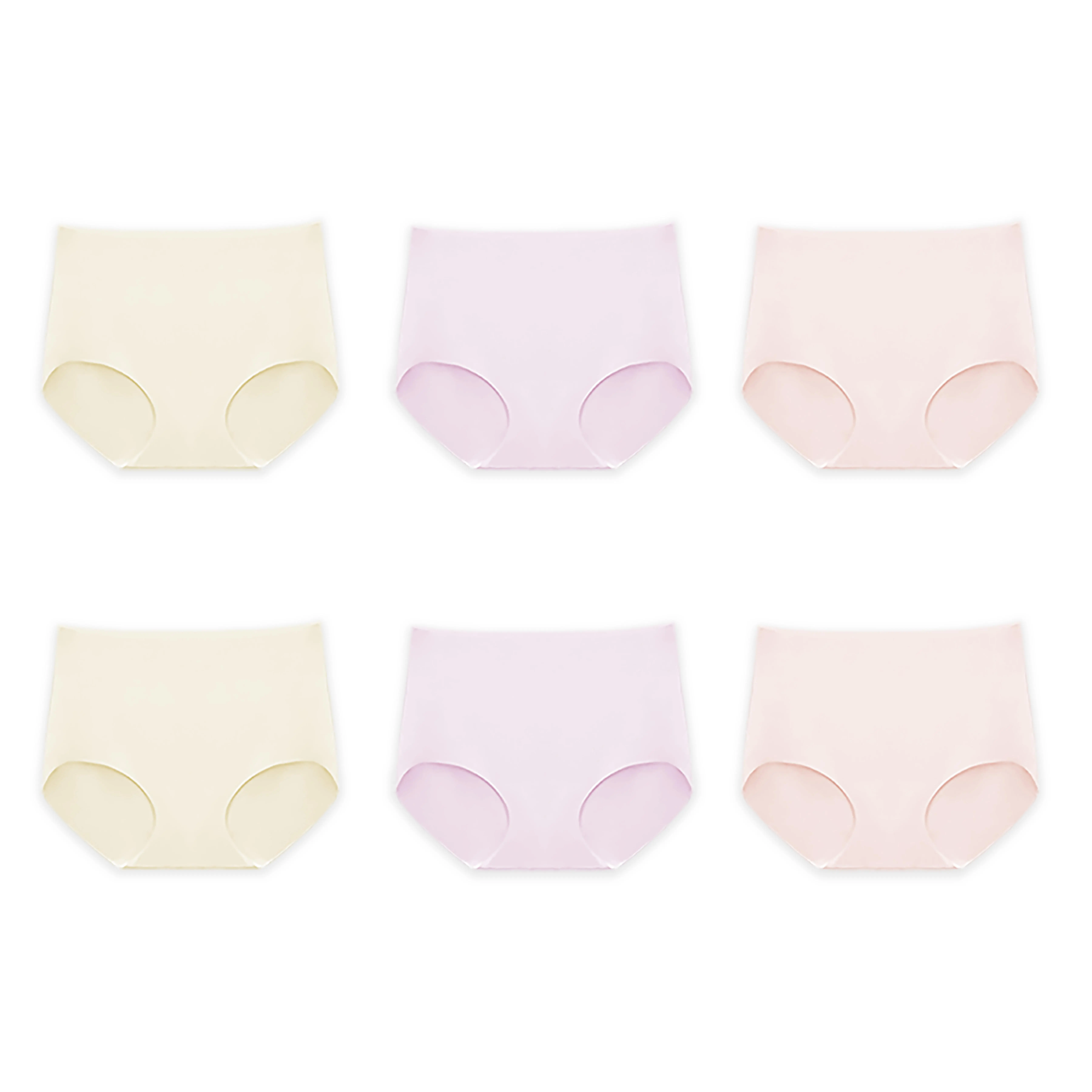 (Six-Piece Pack)Yellow + Pink + Purple