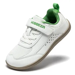 HOBIBEAR Kids Wide Barefoot Shoes Boys Girls Minimalist Zero Drop Sneakers  Little Kid Big Kid Breathable Comfortable Non-Slip Soles