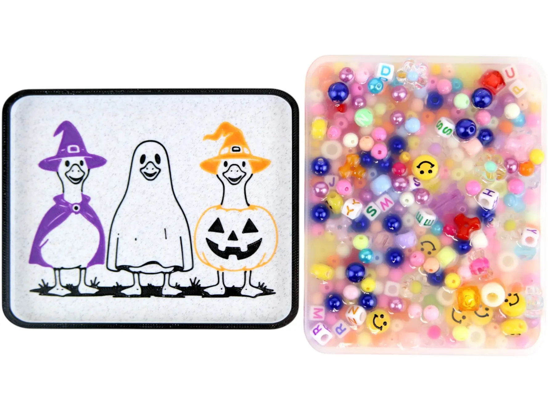 Halloween Goose Picky Pad and Tray- Satisfy Your Urge to Pick, Pop and Peel Stress-Free!