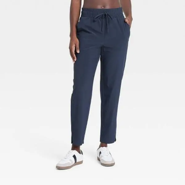 Women's Active Light High-Rise Taper Pants - All In Motion elevated basics dressed down casual dress everyday wear sundress bottoms bodycon chic look versatile luxe feel athleisure year round